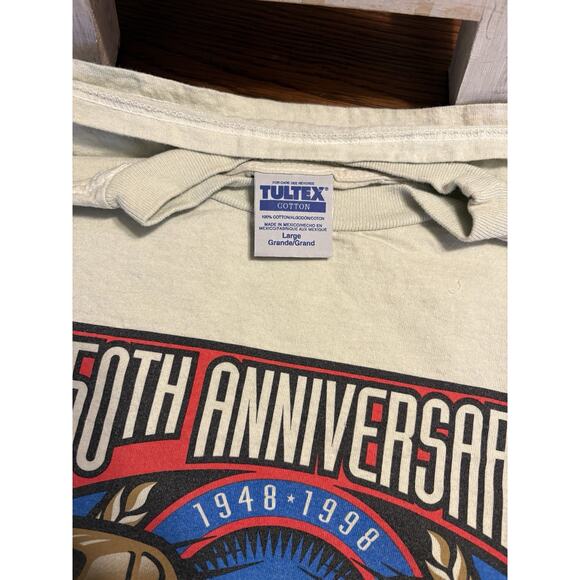 Vintage 1998 NASCAR 50th Anniversary Tultex T Shirt Sz Large Auto Racing - Picture 8 of 8
